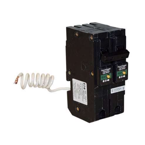 Eaton BRL215CAF BR, 2 Pole, 15 Amp, Plug-On AFCI Circuit Breaker